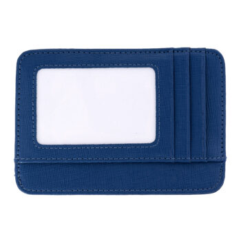 Port-card Navy Blue Piele Naturalӑ