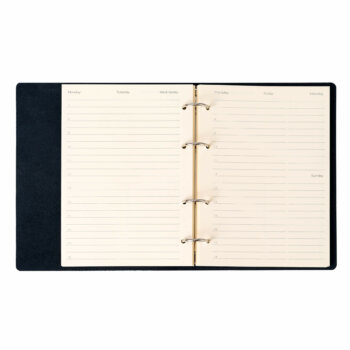 Agendă 2025 Black Pearl Piele naturală A5