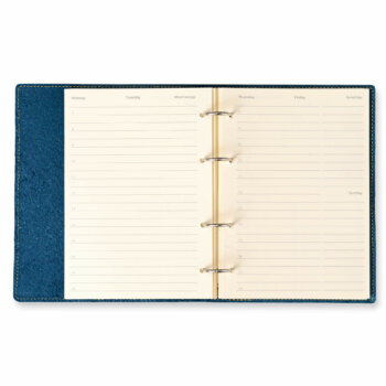 Agendӑ 2025 Blue Lightning Piele naturalӑ A5