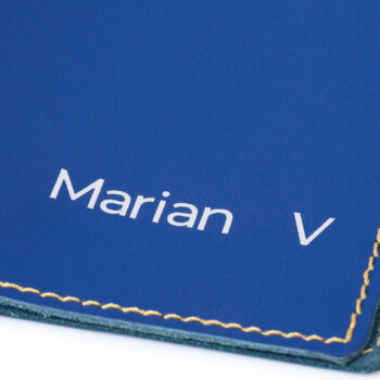 Agendӑ 2025 Blue Lightning Piele naturalӑ A5