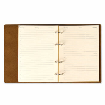 Agendă 2025 Brown Whisky Piele naturală A5