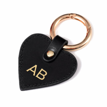 Breloc Black Heart Piele Naturalӑ