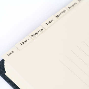 Agendă 2025 Black Pearl Piele naturală A5