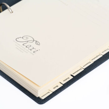 Agendă 2025 Black Pearl Piele naturală A5