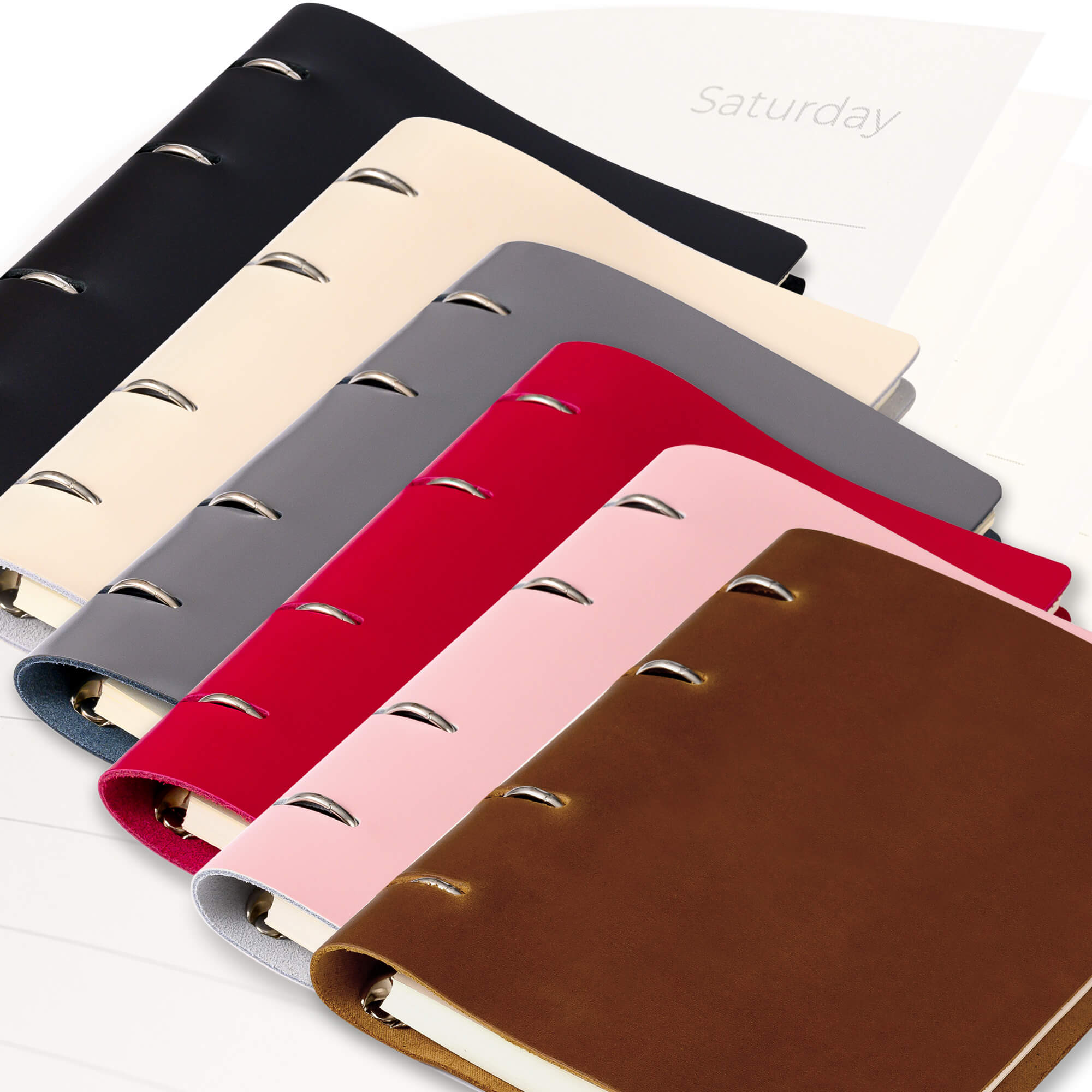 Agende Roxi piele naturala A5 personalizare cu nume, reincarcabila