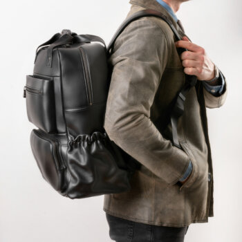 Rucsac Laptop 17" Bizon Piele Naturalã