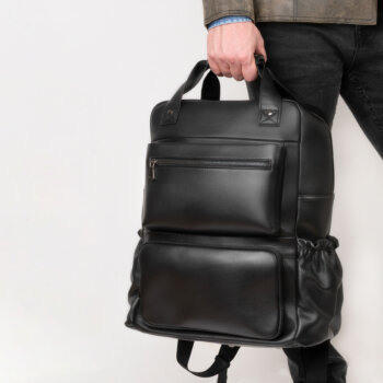 Rucsac Laptop 17" Bizon Piele Naturalã