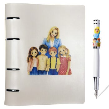set agendă + stilou school class