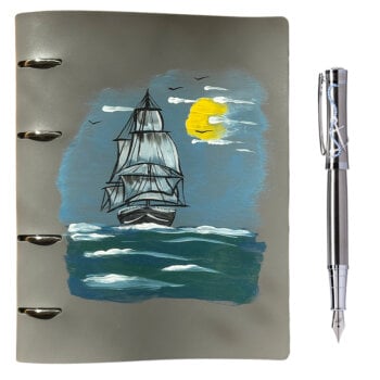 set agendă + stilou sailor