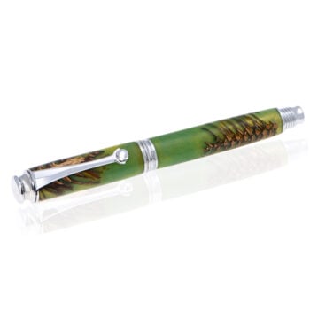 Green Pinecone Stilou Lemn Rășină