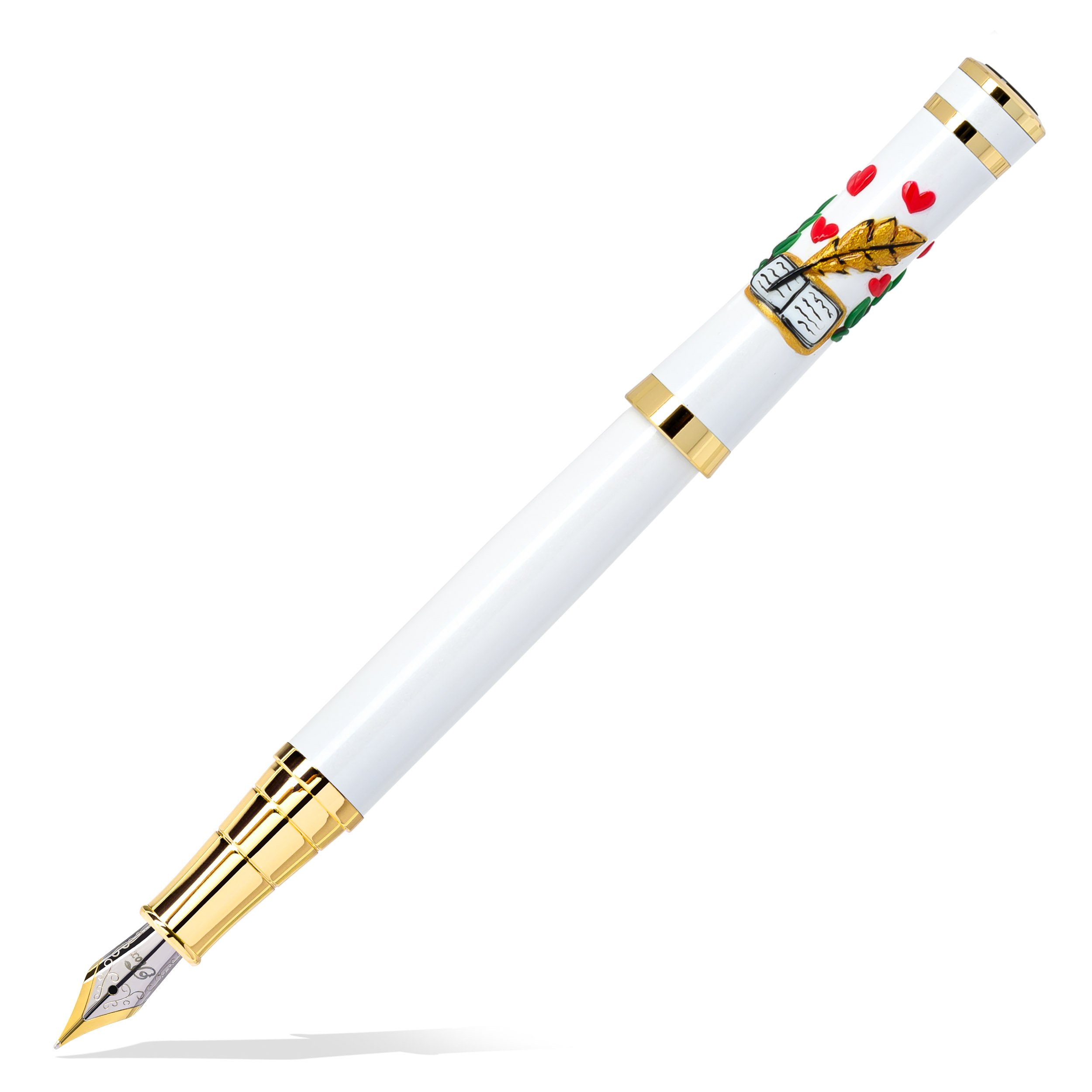 white gold feather stilou (copiază)